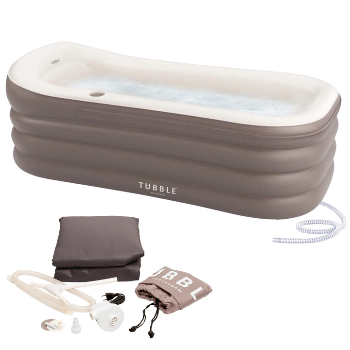 Tubble® Royale Aufblasbare Badewanne - Verwendung als Heiss- und Eisbad - Schneller Aufbau in 1min -