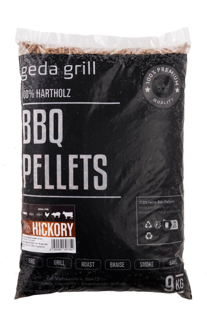 GEDA Grill 100% Hartholz Pellets, Grillpellets BBQ Pellets für Pelletsmoker, Pizzaofen, Räucherofen