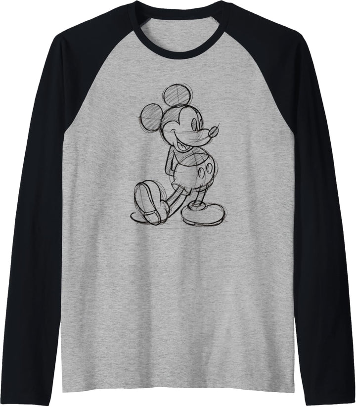 Disney Mickey Mouse Mickey Sketch Raglan