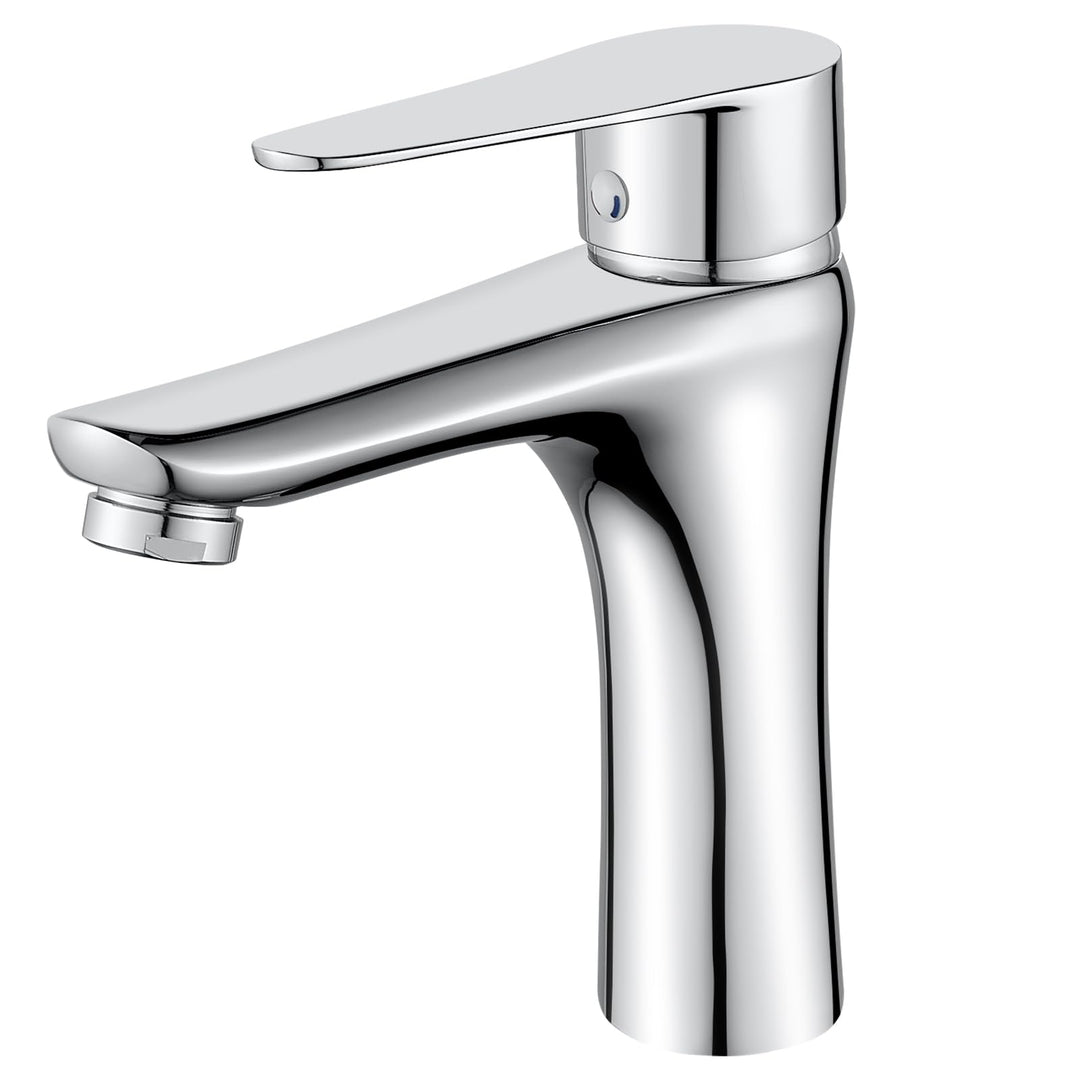 Wasserhahn Bad Chrom, Waschtischarmatur Bad Armatur Mischbatterie Waschbeckenarmatur Einhebelmischer