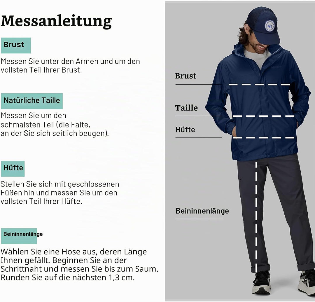 Marmot Herren PreCip Eco Jacket, Wasserdichte Regenjacke, winddichter Regenmantel, atmungsaktiver, f