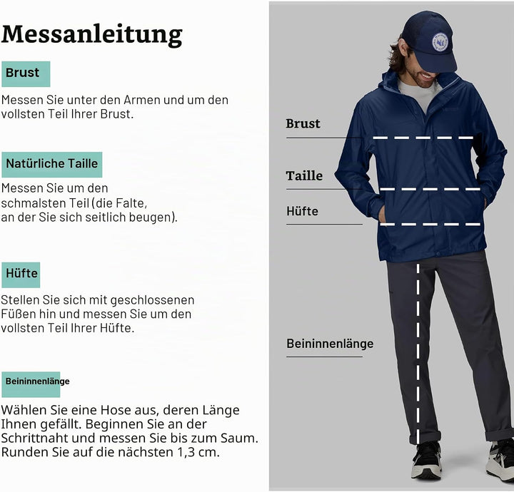 Marmot Herren PreCip Eco Jacket, Wasserdichte Regenjacke, winddichter Regenmantel, atmungsaktiver, f