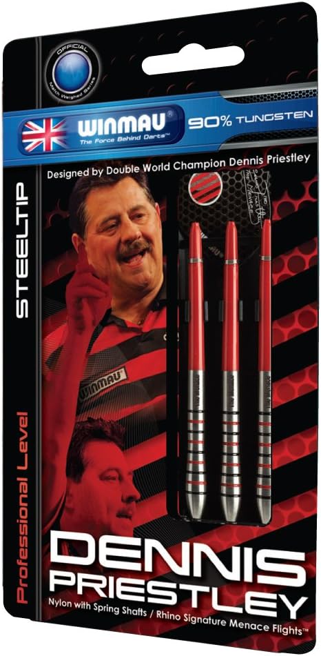 Winmau Dartscheibe! 539 Dennis Priestley 90% Tungsten Darts 25g, 25g