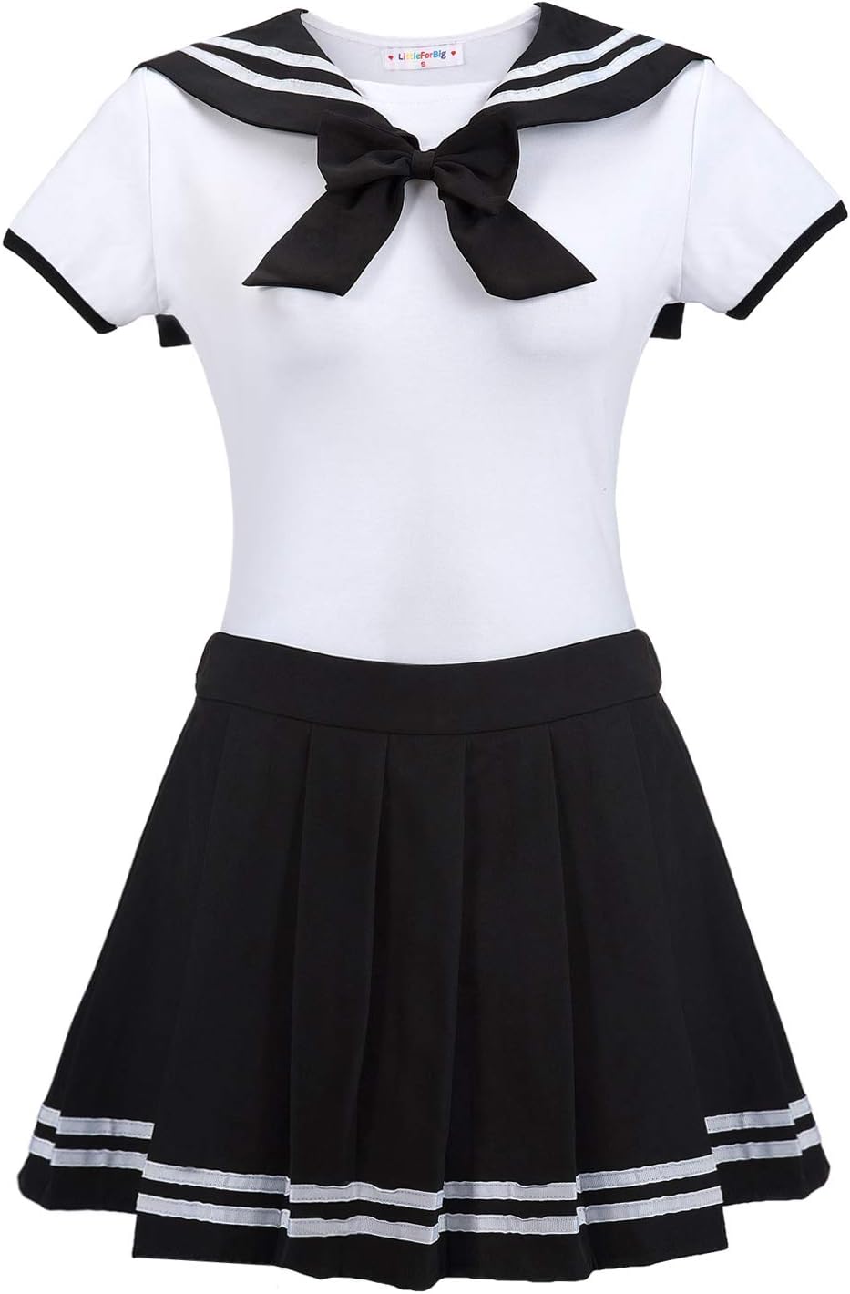LittleForBig Baumwolle Strampler Onesie Pyjamas Bodysuit - Cosplay Magisches Mädchen Schwarz Strampe
