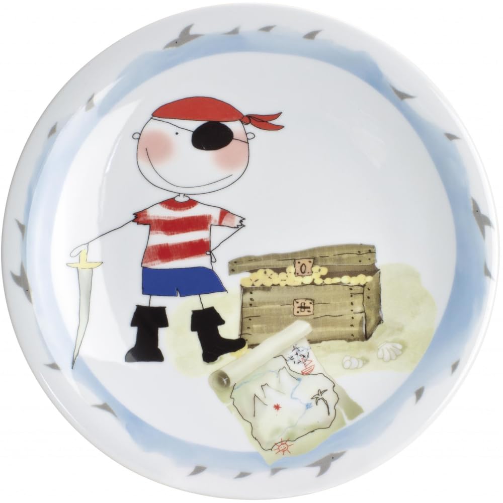 KAHLA 323460A76644C Kids Frühstücksteller 21,5 cm Schatzpirat | Frühstücksteller mit Piraten Design