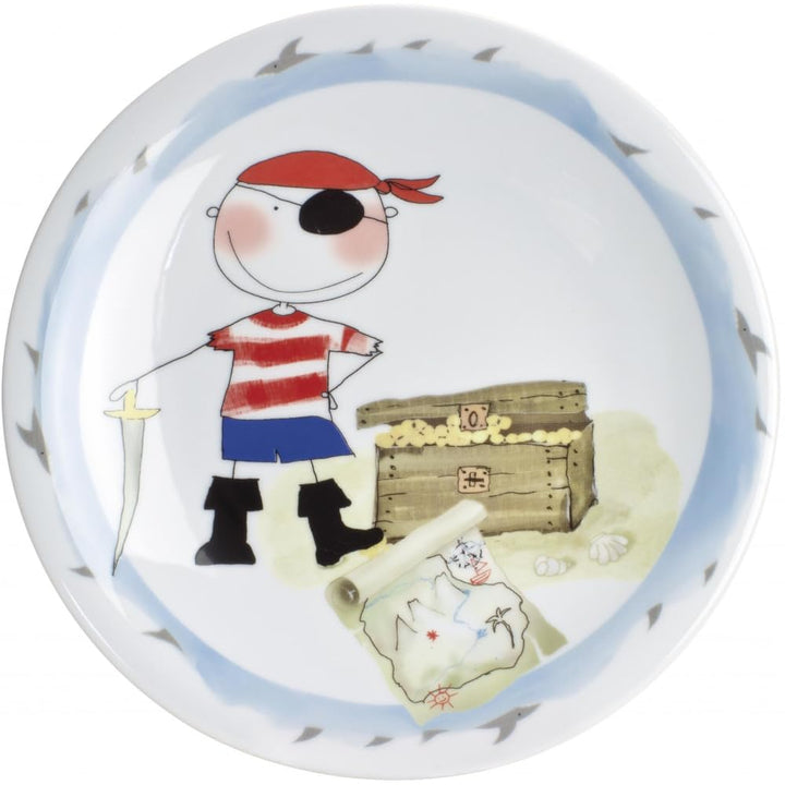KAHLA 323460A76644C Kids Frühstücksteller 21,5 cm Schatzpirat | Frühstücksteller mit Piraten Design