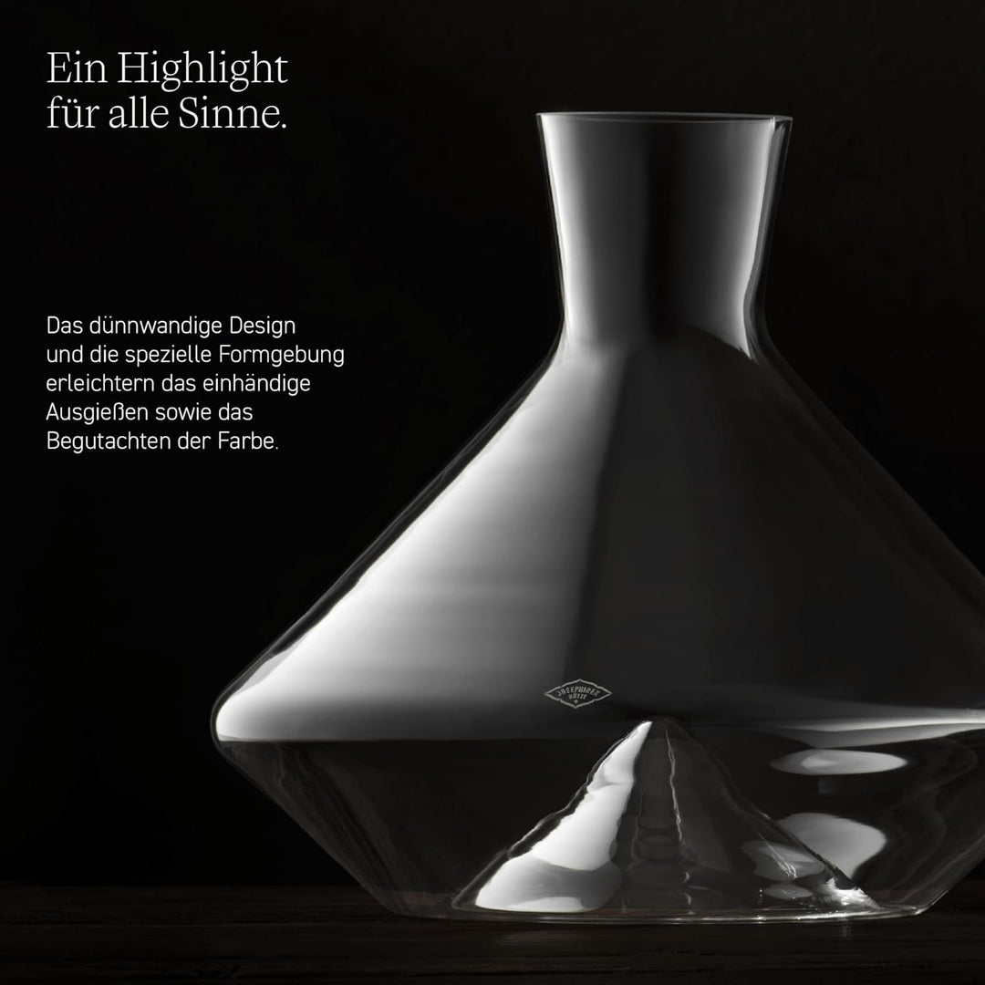 Josephinenhütte® JOSEPHINE N° 8 Decanter Magnum [FUNKTIONAL & ELEGANT] - handgefertigt & mundgeblase