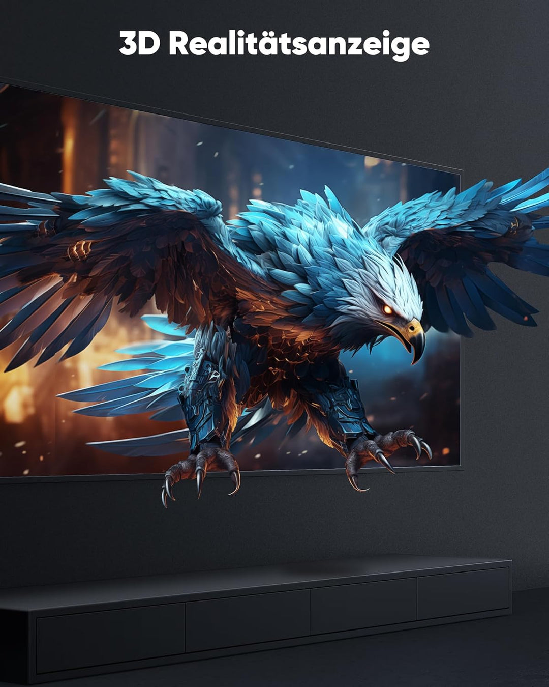 Highwings HDMI Kabel 30meter 8K, HDMI 2.1 Kabel 8K@60Hz 48Gbps Highspeed 4K@120Hz 7680P eARC HDCP 2.