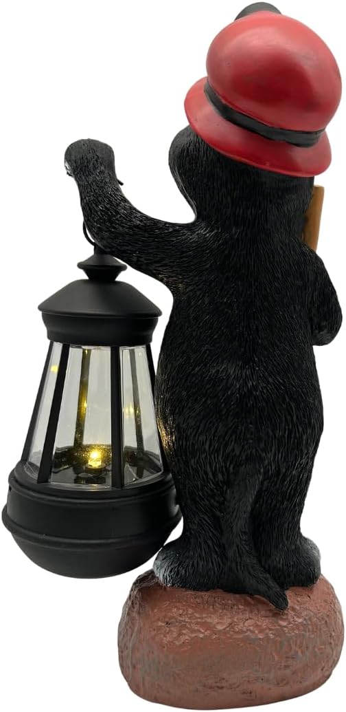 abc HOME | Gartenfigur Maulwurf mit Laterne | LED | Solarpanel | Lichtsensor