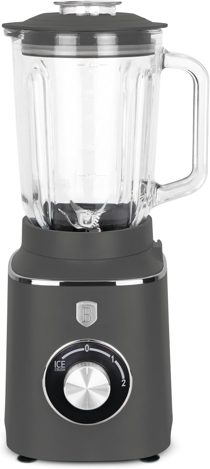 BERLINGER HAUS Stabmixer mit Glasbehälter 1,5 L 1000 W Antracit Collection