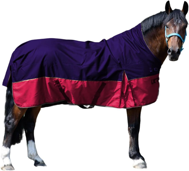 Pferdedecke 1200D High Neck Weidedecke Winterdecke Regendecke Turnout : 50g Burgundy 135 50g Füllung