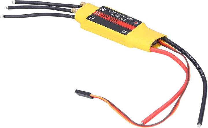 RiToEasysports RC-Boot-Regler, 50A 2-Wege-Brushless-Geschwindigkeitsregler für RC-Boot-Modelle mit 5