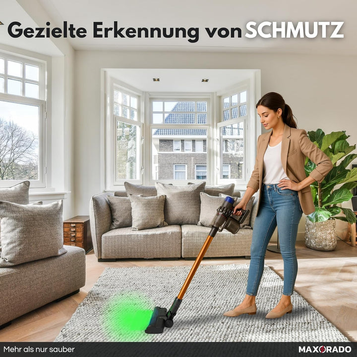 Komfort Turbodüse mit LED Beleuchtung für Dyson V7 V8 V10 V11 V15 Staubsauger I Beleuchtete Turbobür