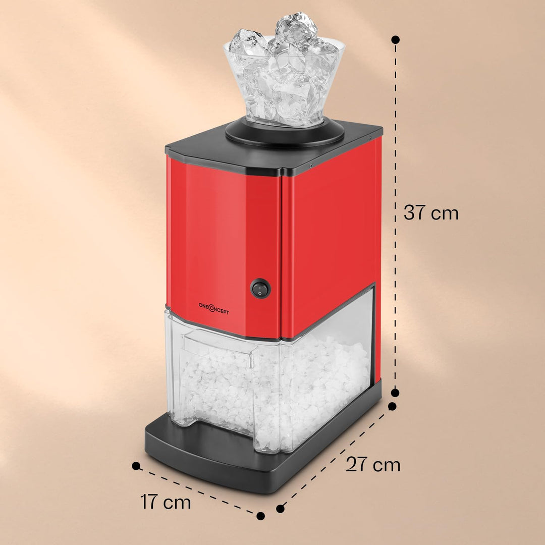 oneConcept Icebreaker - Ice Crusher, Eiscrusher, Eiszerkleinerer, 15 kg/h, 3,5 Liter (etwa 1,75 kg)