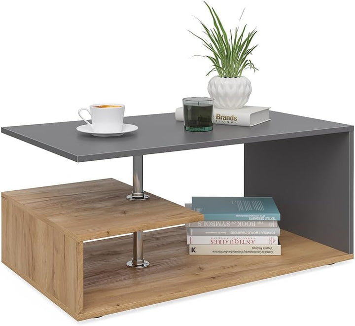 Vicco Couchtisch Guillermo Wohnzimmertisch Beistelltisch Holztisch Kaffeetisch 90 x 50 cm