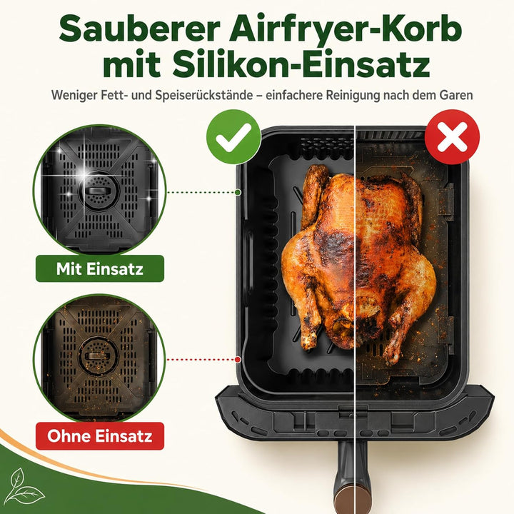 Ninja Heissluftfritteuse Zubehör für Ninja Double Stack XL 9.5L Air Fryer SL400EU SL400EUCP, 2 Stück