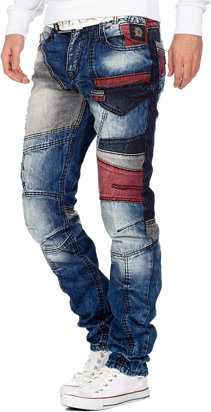 Cipo & Baxx Herren Jeans – Stylische Denim-Mode mit einzigartigem Design | hohem markanten Details |