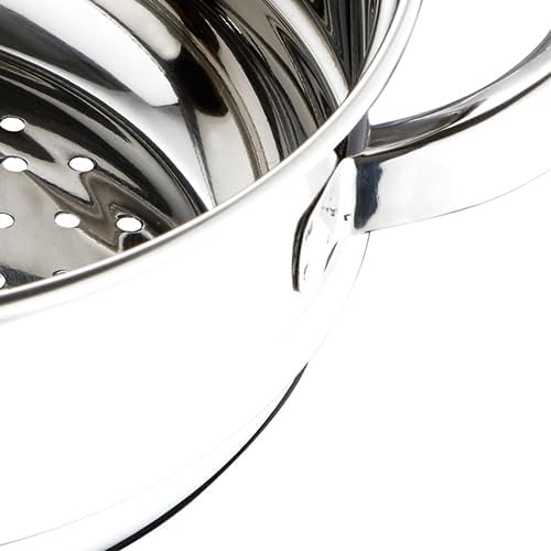 RB Renberg Steam Chef - Stainless Steel Steamer Pot - 18 cm - Bright Finish - Silver Hollow Handle -