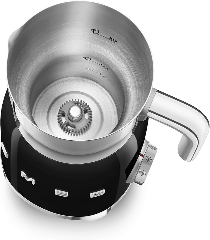 SMEG MFF11BLEU Milchschäumer, Plastic, Schwarz