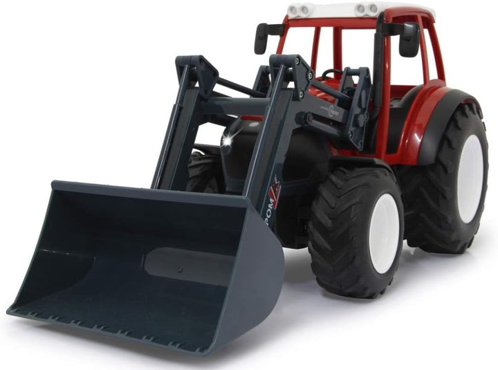 JAMARA 405050 - Lindner Geotrac mit Frontlader 1:16 2,4GHz - realistischer Motorsound (abschaltbar),