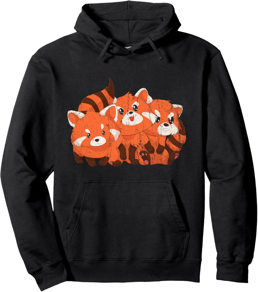 Roter Panda Familie Zoo Tier Niedliches Roter Panda Pullover Hoodie