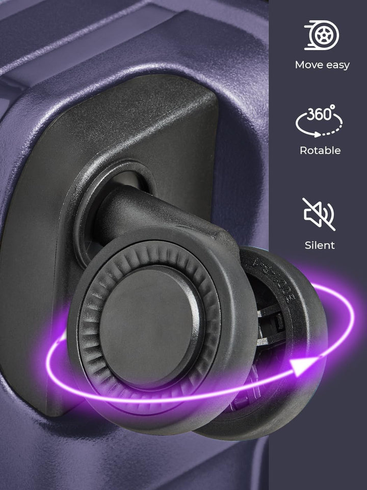 Hartschalen Koffer-Set 3-teilig | hochwertiges Polypropylen Material | mit Dehnfalte erweiterbar um