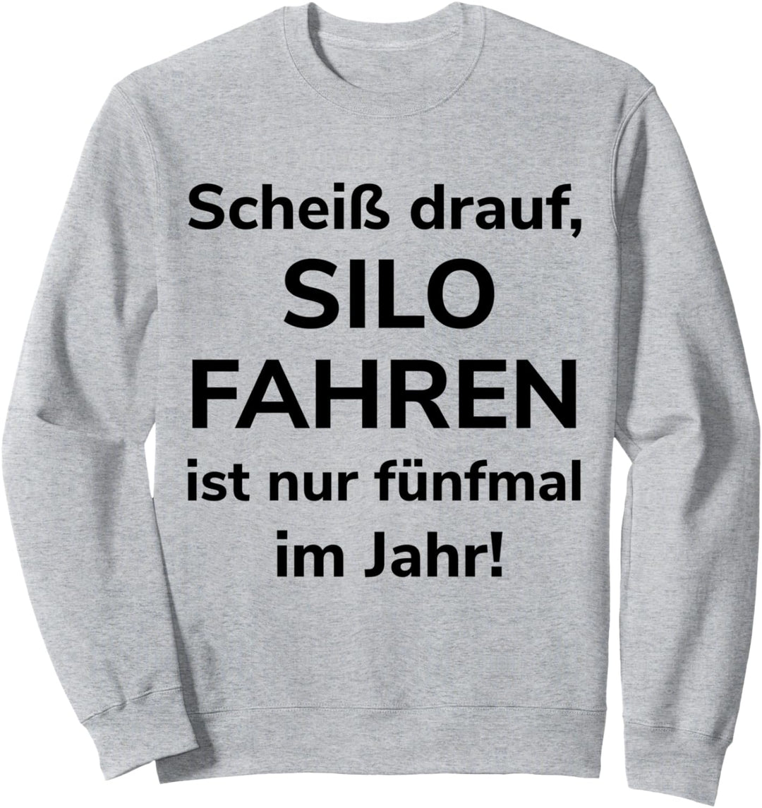 Gras Mais häckseln Landwirt Bauer Lohner Landwirtschaft Sweatshirt