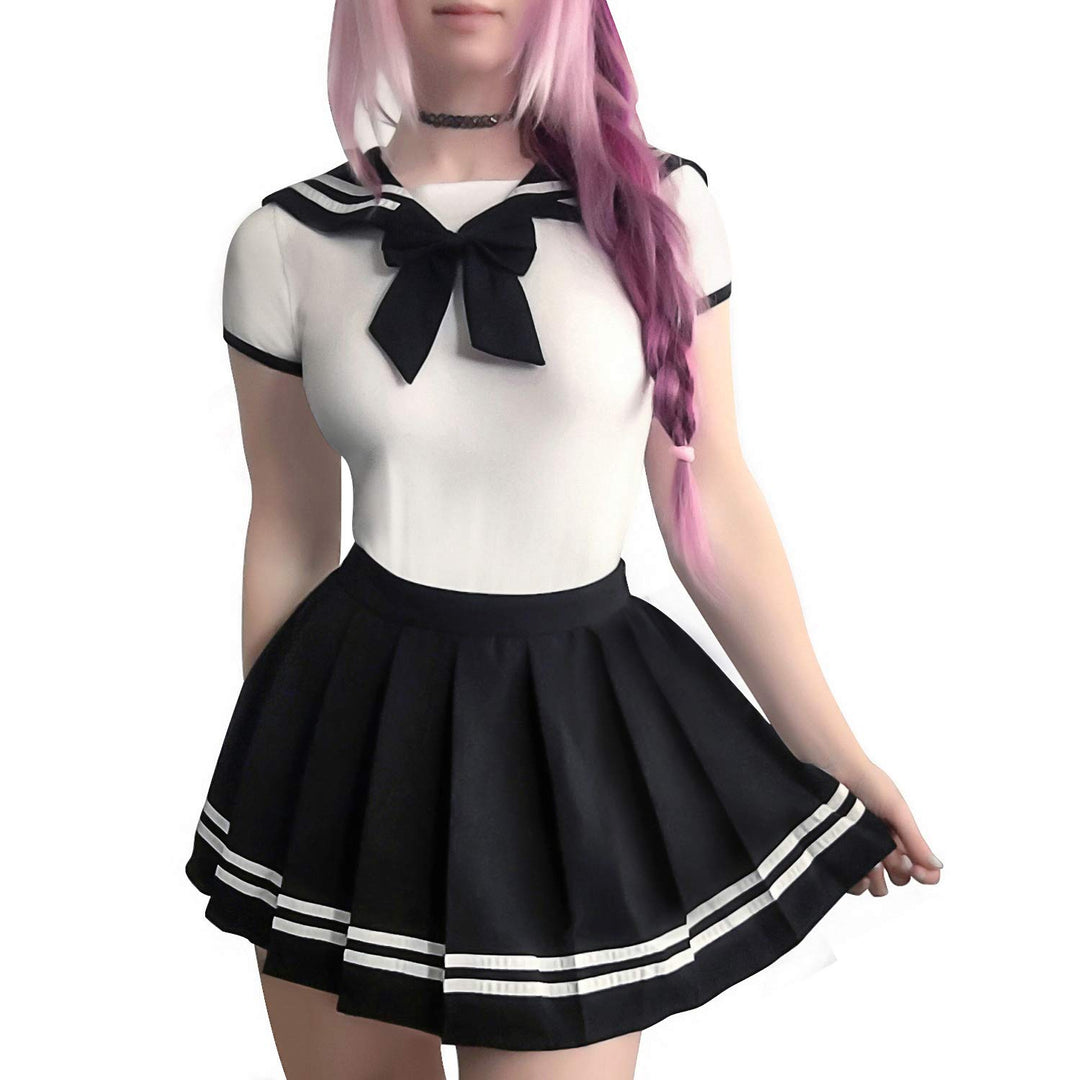 LittleForBig Baumwolle Strampler Onesie Pyjamas Bodysuit - Cosplay Magisches Mädchen Schwarz Strampe