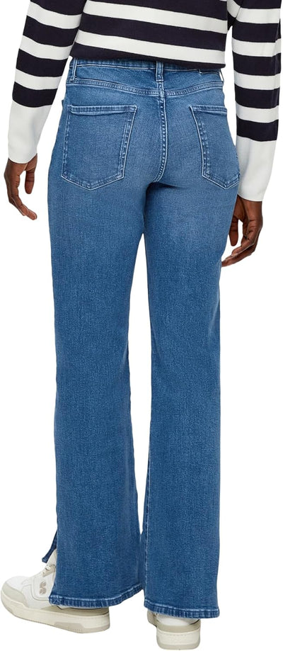 s.Oliver Damen Jeans-Hose Flare Selina 32W / 30L Blau, 32W / 30L Blau