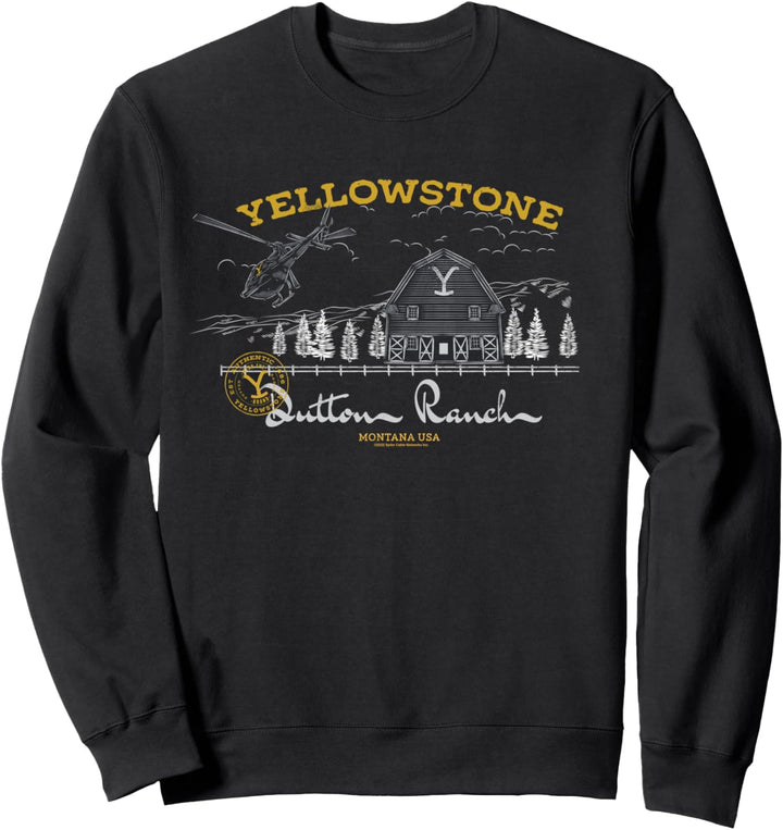 Yellowstone Dutton Ranch Helicoptor Sweatshirt