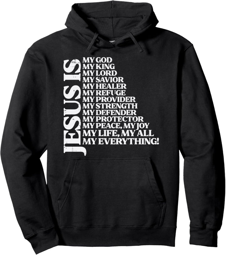 Jesus Mein Gott König Lord Religiös Christlich Herren Damen Kinder Pullover Hoodie