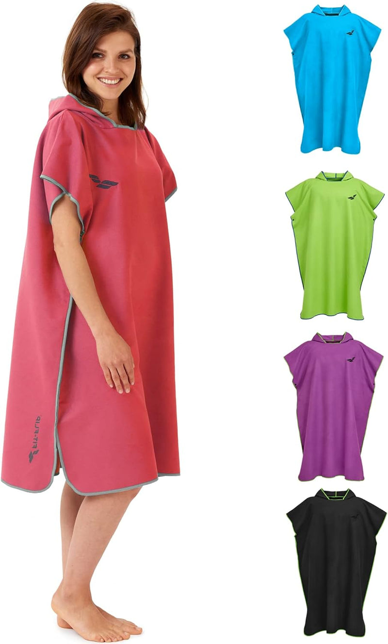 Fit-Flip Surfponcho, Umziehhilfe Damen & Herren – kompakt und sehr leicht – Badeponcho, Umziehhilfe,