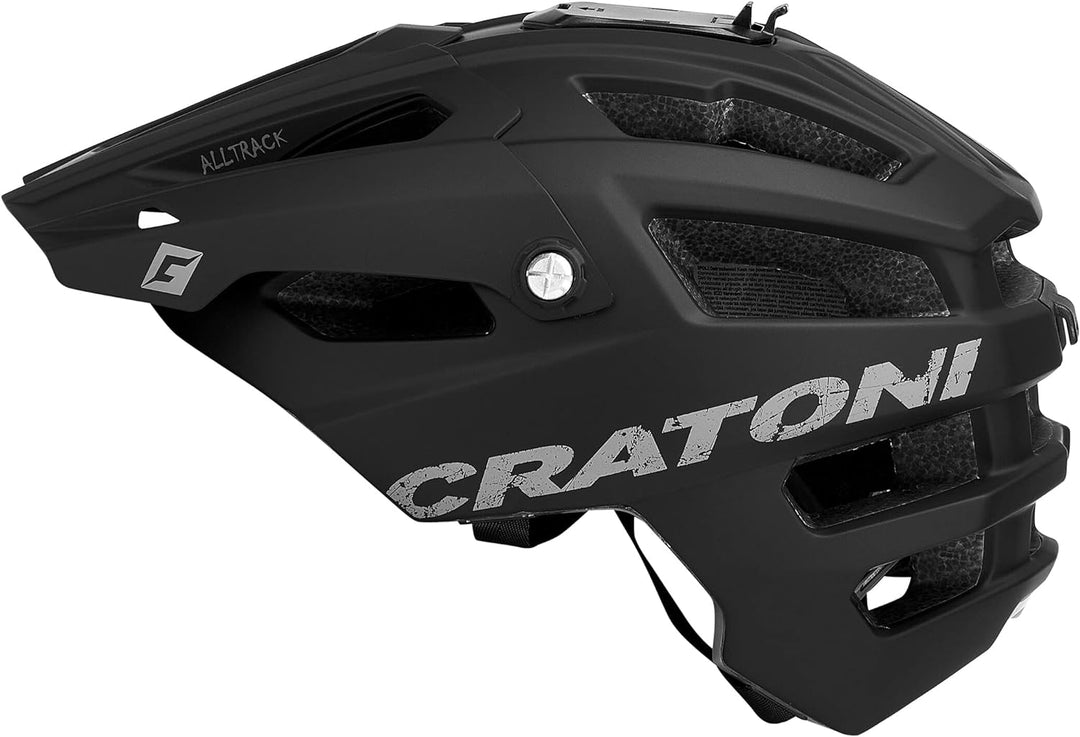 Cratoni AllTrack MTB Helm blau 2022 Fahrradhelm Black Rubber M/L (58-61 cm), Black Rubber M/L (58-61