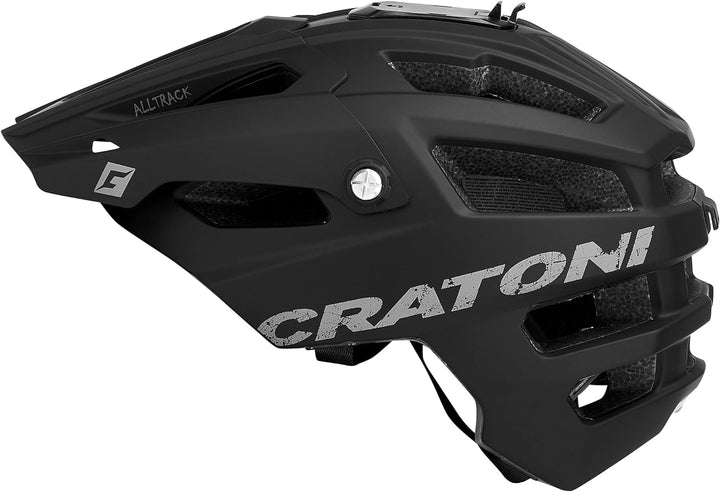 Cratoni AllTrack MTB Helm blau 2022 Fahrradhelm Black Rubber M/L (58-61 cm), Black Rubber M/L (58-61
