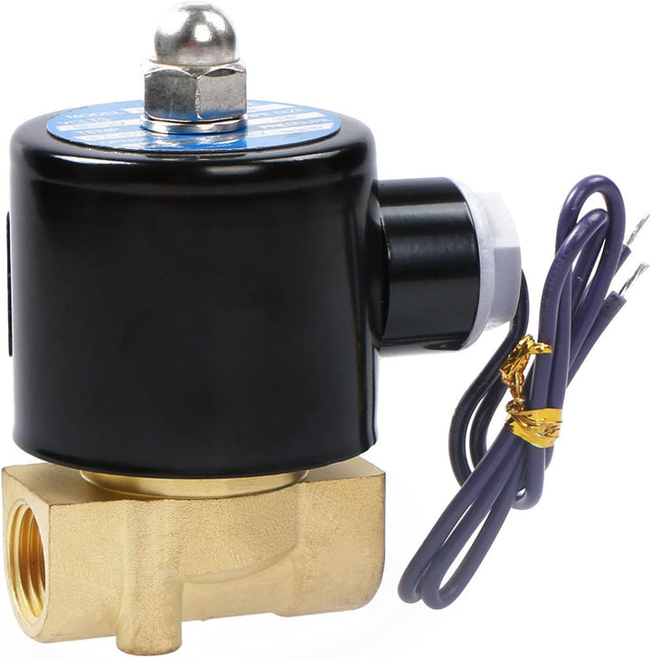 U.S. Solid 3/8" G 12 V DC Messing Magnetventil Direktgesteuert für Wasser Luft Gas Öl NC Brass Solen