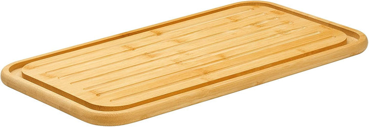 Zassenhaus Brotkasten, Deckel als Schneidbrett verwendbar, Brotkorb Bambus creme, 40 x 23 x 13,5 cm,