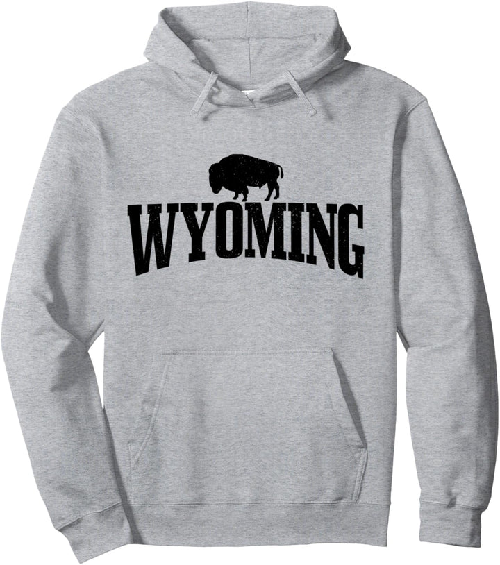 Wyoming Bison American Buffalo Pride Geschenk Pullover Hoodie