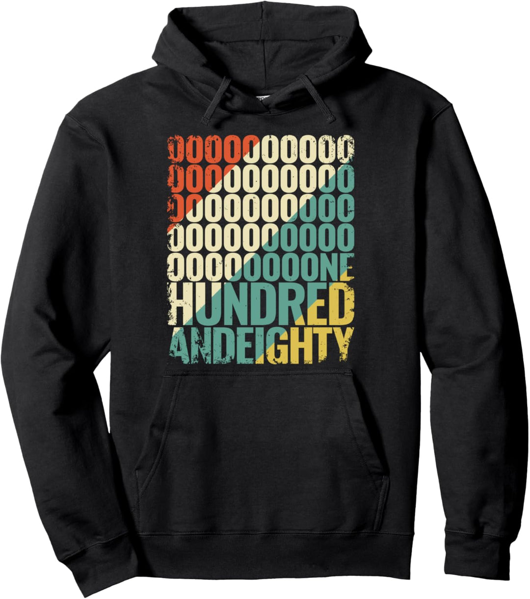 Retro Onehundredandeighty 180 Triple 20 Lustiges Darts Pullover Hoodie