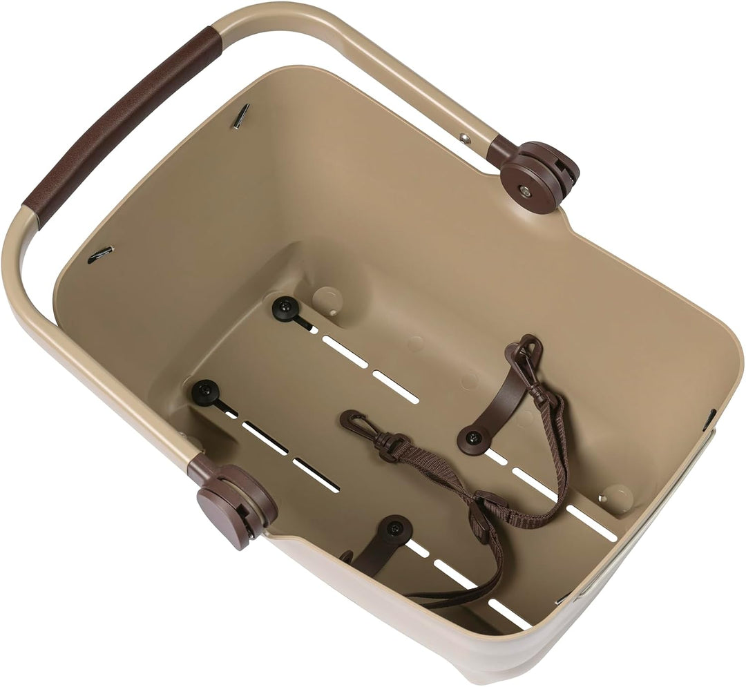 Basil Unisex-Adult Buddy Bicycle Basket 22.5 X 22 X 43 CM Braun, 22.5 X 22 X 43 CM Braun