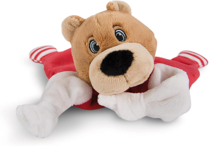 NICI Schmusetusch FC BAYERN MÜNCHEN Bär Berni 25 x 25 cm – niedliches Schnuffeltuch mit Stickerei "N
