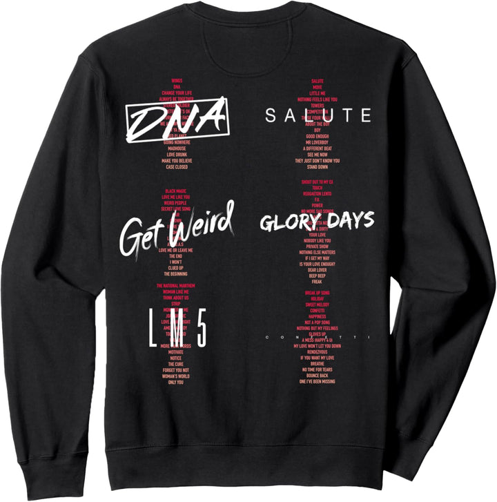 Little Mix – Ten Year Gradient Tracklist Front Back Print Sweatshirt