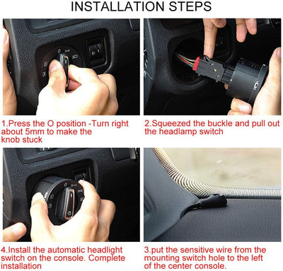 Auto-Scheinwerferschalter-Steuersensormodul Autoscheinwerferschalter-Lichtsensormodul mit Auto-Ein/A