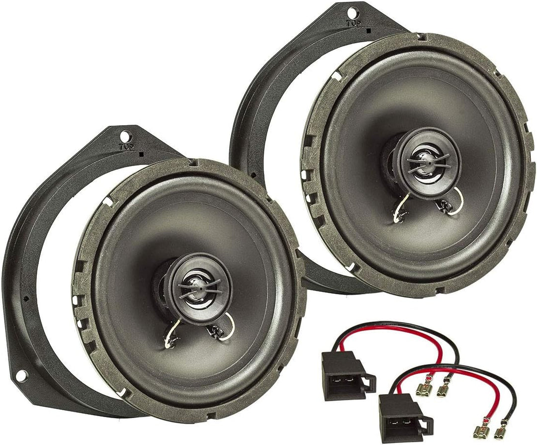tomzz Audio 4039-006 Lautsprecher Einbau-Set kompatibel mit Opel Astra H Corsa D Corsa E 165mm Koaxi