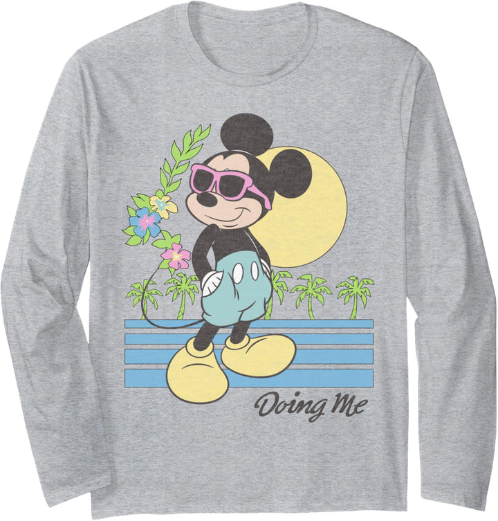 Disney Mickey And Friends Mickey Mouse Doing Me Sunset Langarmshirt