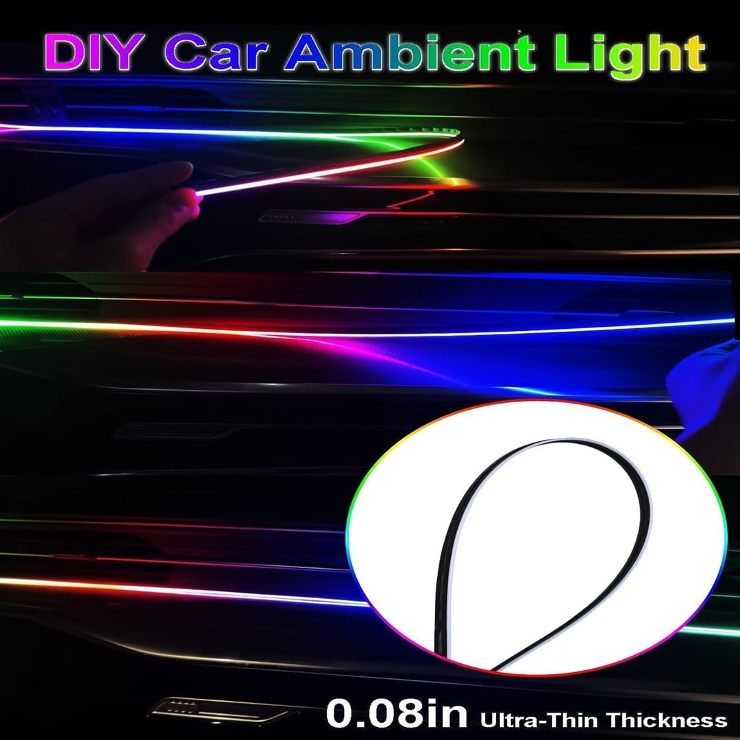 Sunshine smile Auto LED Innenbeleuchtung,110cm Ambientebeleuchtung Auto Strip, USB-Innenraumbeleucht
