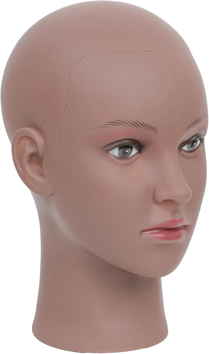 Schaufensterpuppe Kopf Glatze Afro Weibliche Kosmetologie Manikin Kopf für Perücken Machen Perücke D