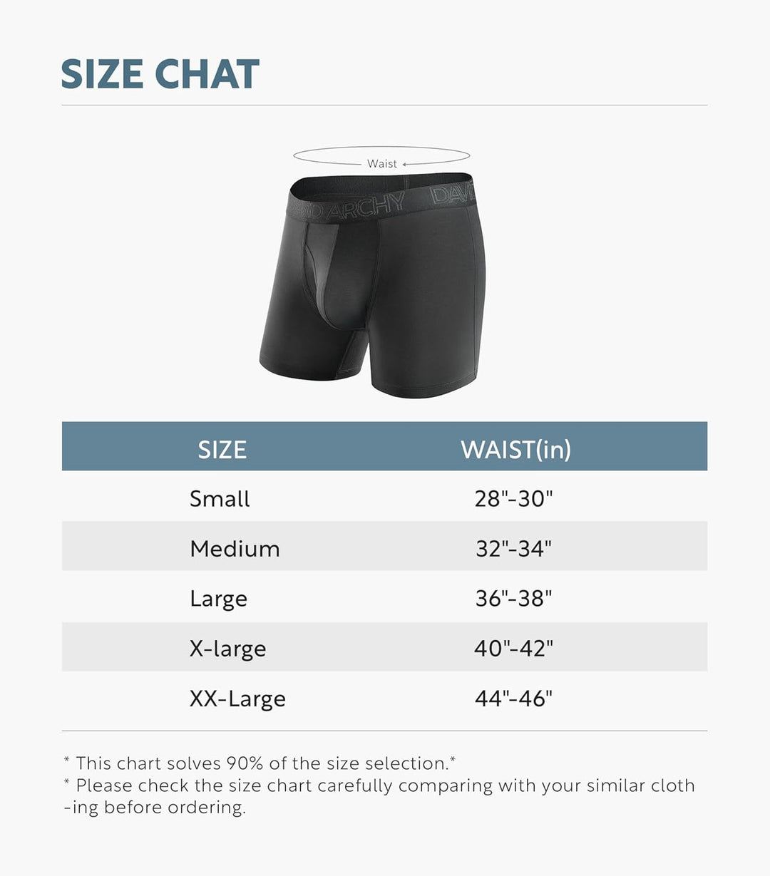 DAVID ARCHY Herren Boxershorts Mehrfachpack, Stretcken Klassischer Retroshorts, Unterhosen Männer, 5