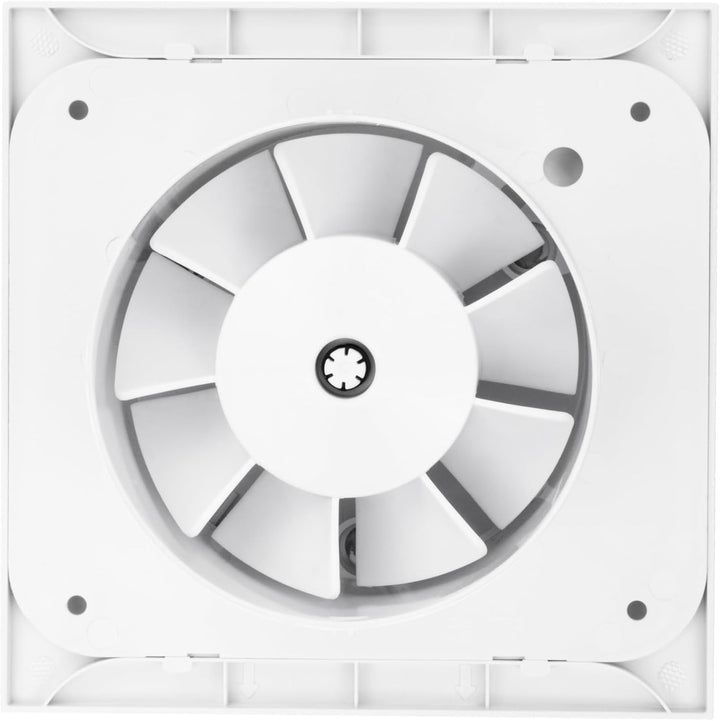Turbionaire RING 150 SW Badlüfter, 150 mm, Weiss, Doppelte Ansaugung, Wasserdicht, Mit Rückschlagkla