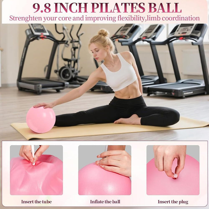 Pilates Ring Set, 15 Stück Pilates Essentials Kit für Frauen, Pilates Ring Zubehör Sets, mit Yoga Ba