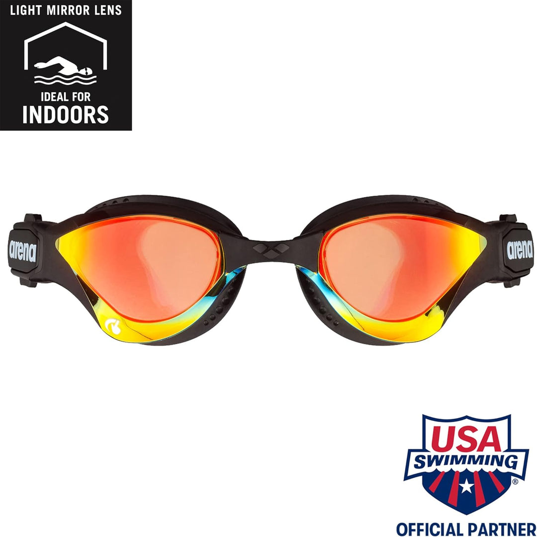 ARENA Unisex Cobra Tri Swipe Mr Schwimmbrille (1er Pack) Einheitsgrösse Yellow Copper-Black, Einheit